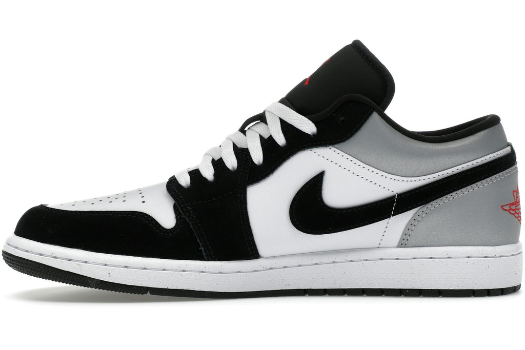 Jordan 1 Low SE White Fire Red Black Matte Silver-3