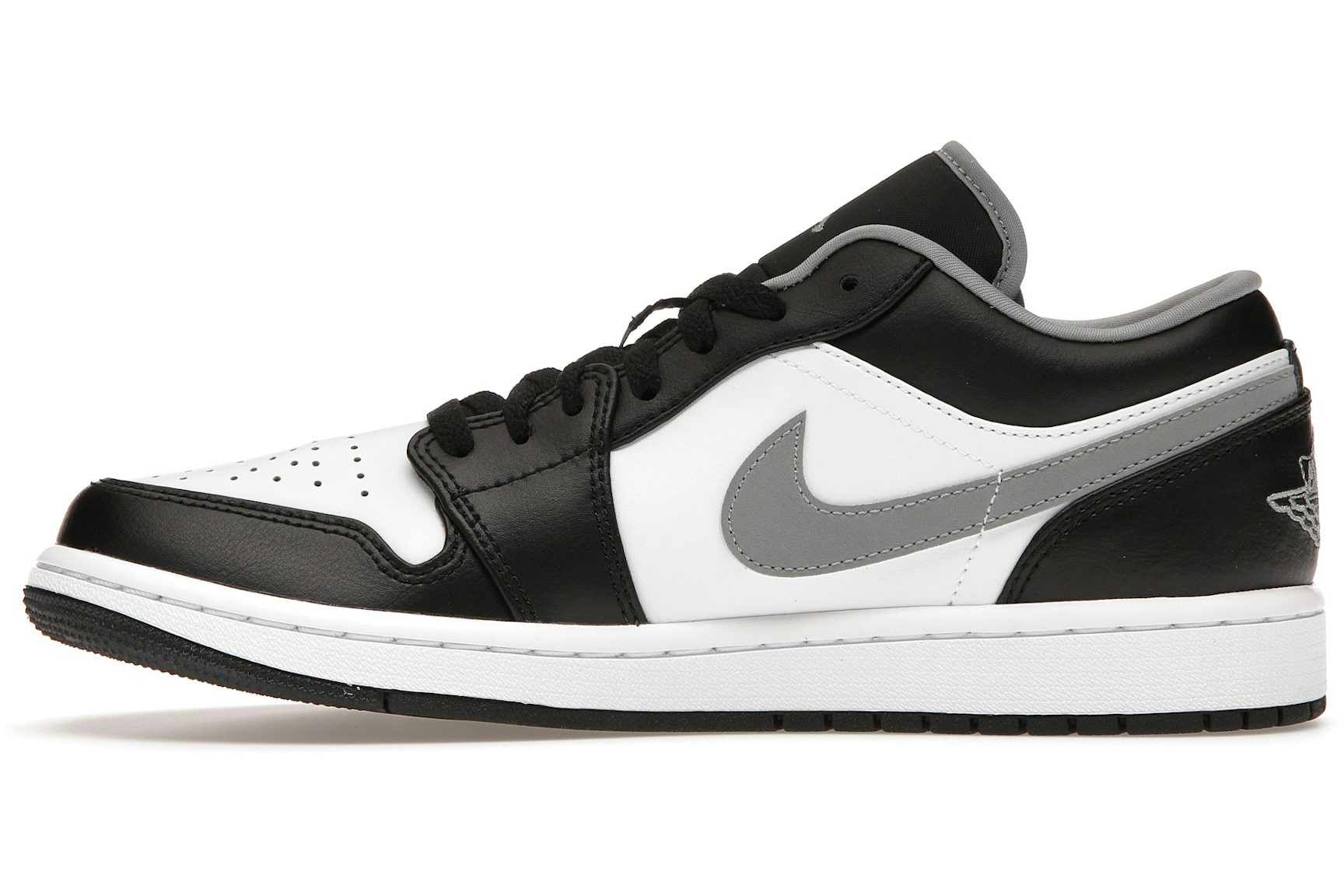 Jordan 1 Low Black White Grey-3
