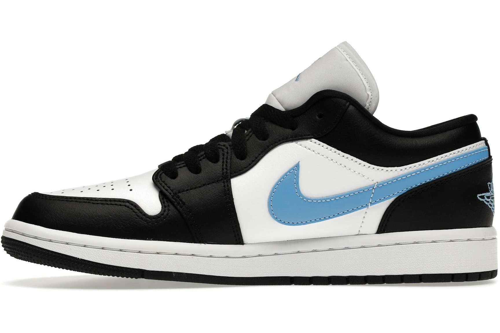 Jordan 1 Low Black University Blue White (Women's)-3