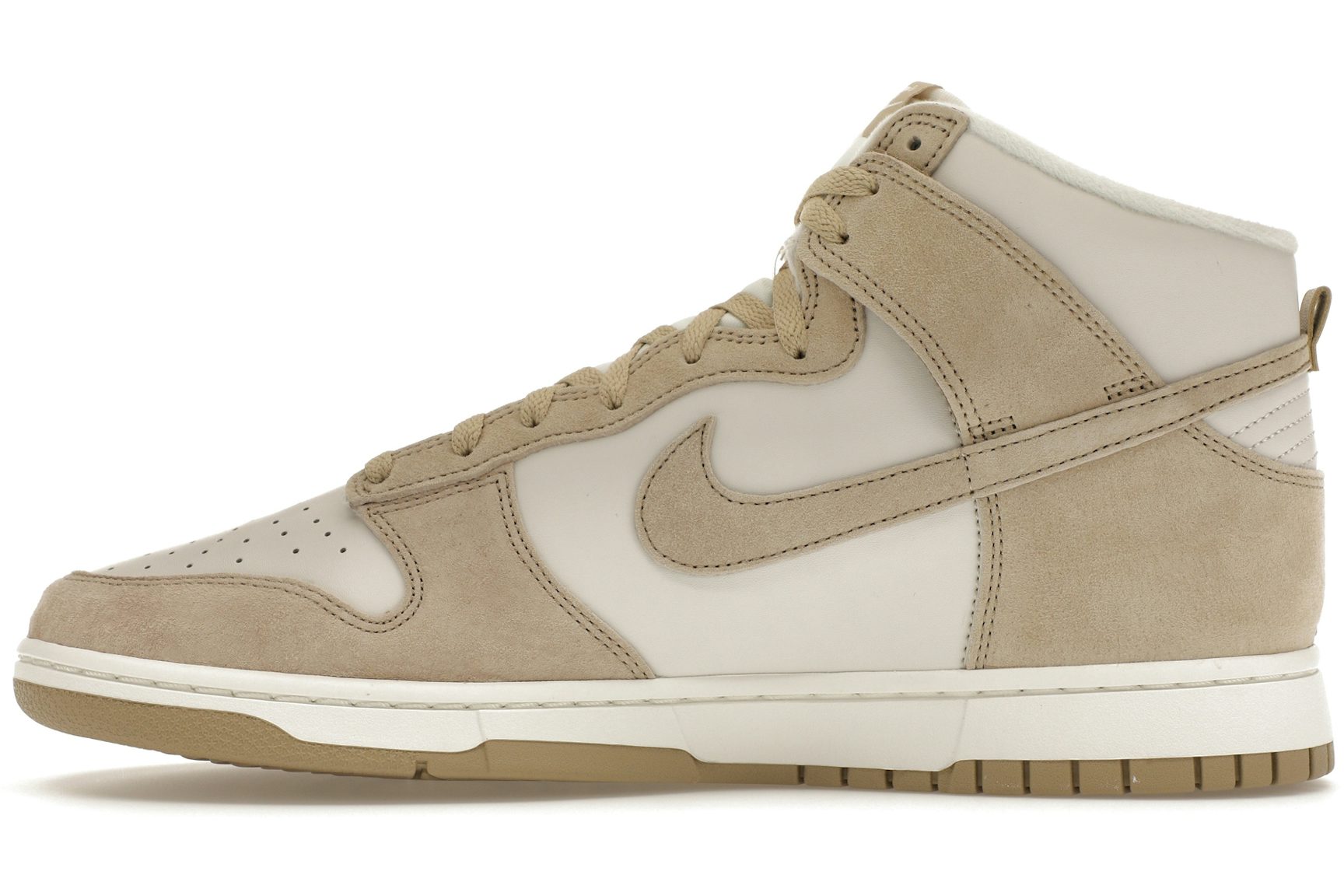 Nike Dunk High Tan Suede White-3