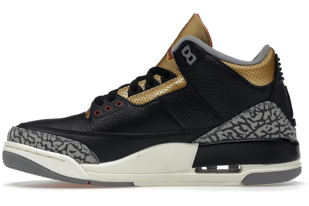 Jordan 3 Retro Black Cement Gold (Women's)-3