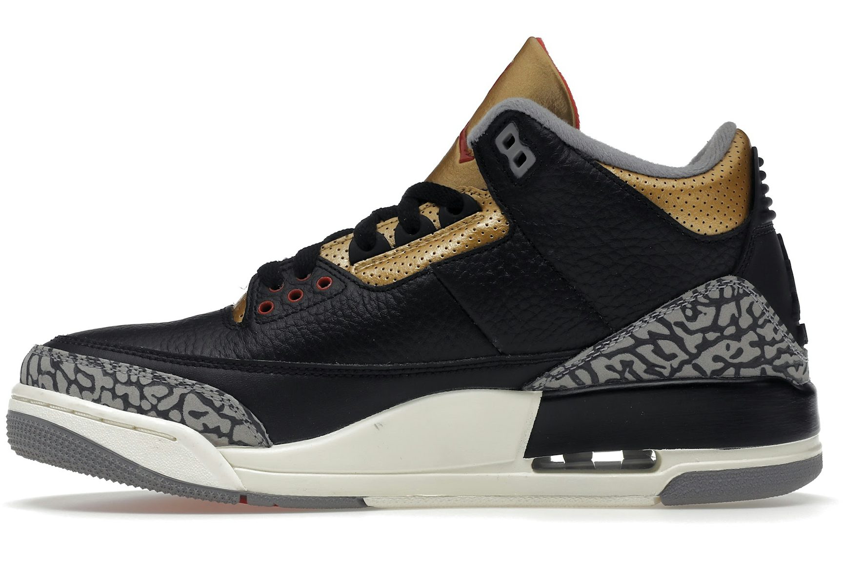 Jordan 3 Retro Black Cement Gold (Women's)-3