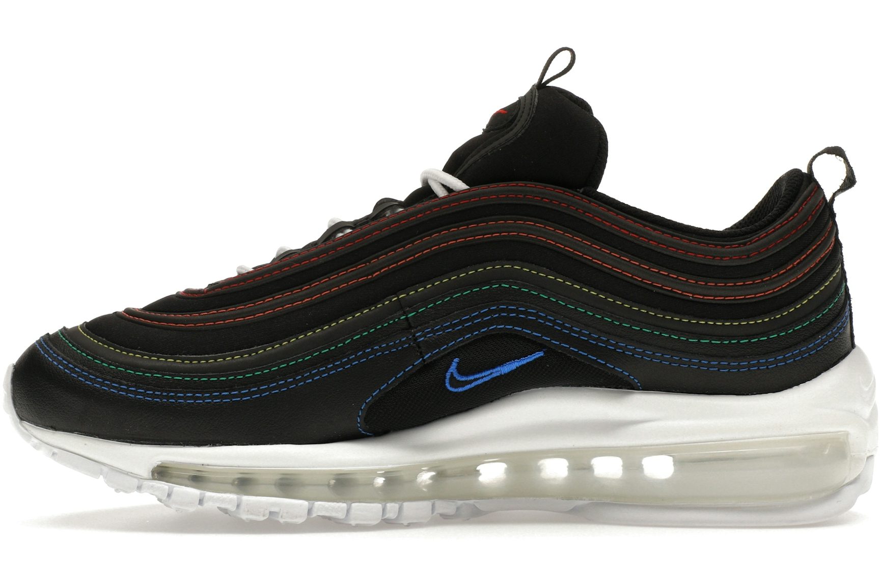 Nike Air Max 97 Black Rainbow Stitching (Women's)-3