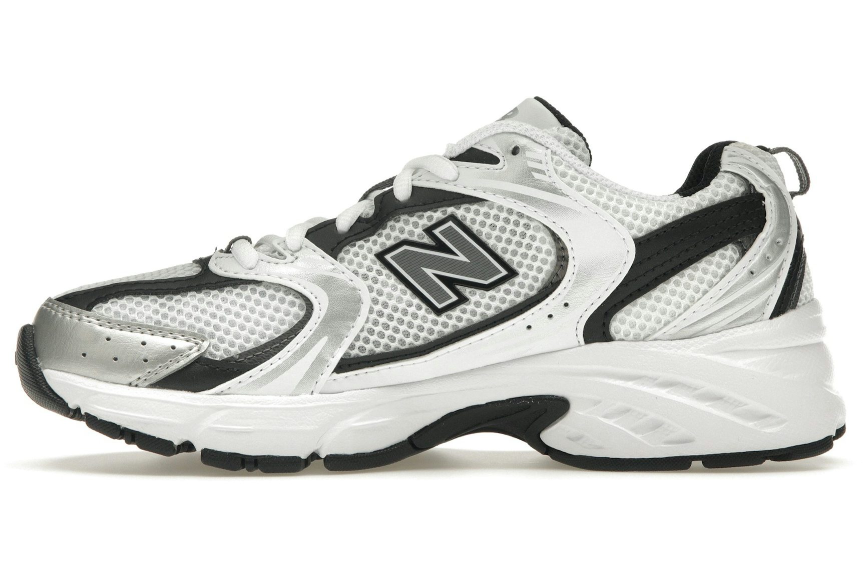 New Balance 530 White Silver Metallic Black