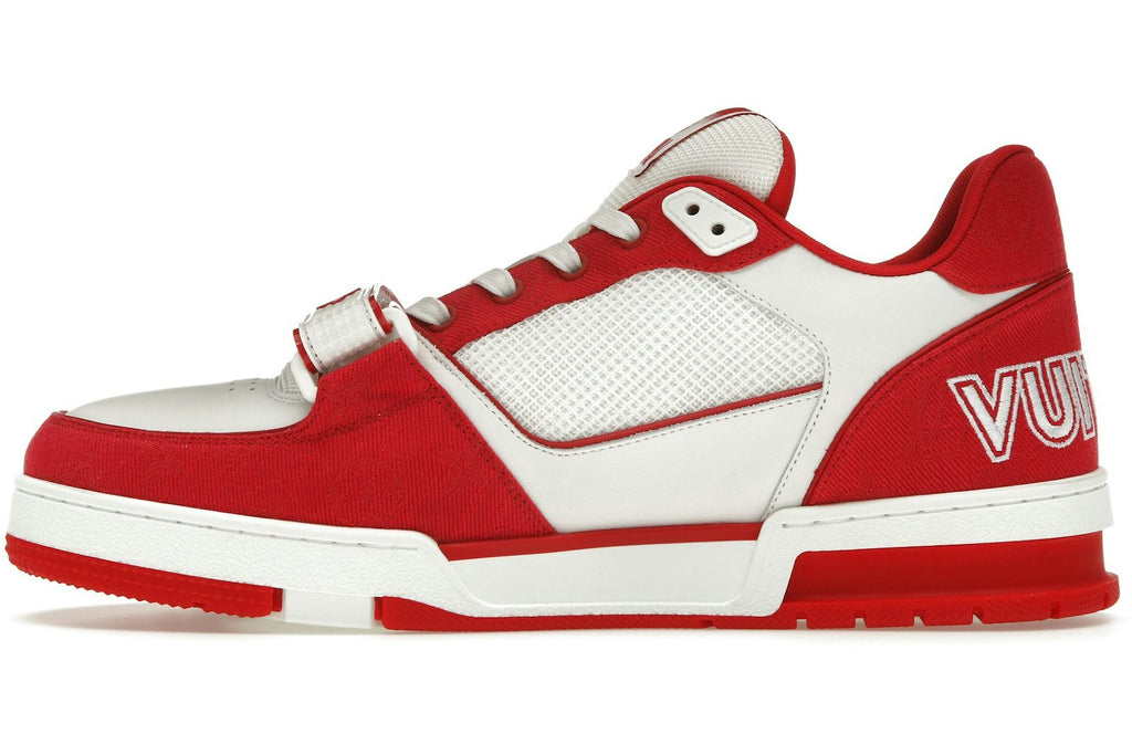 Louis Vuitton Trainer Red Monogram Denim