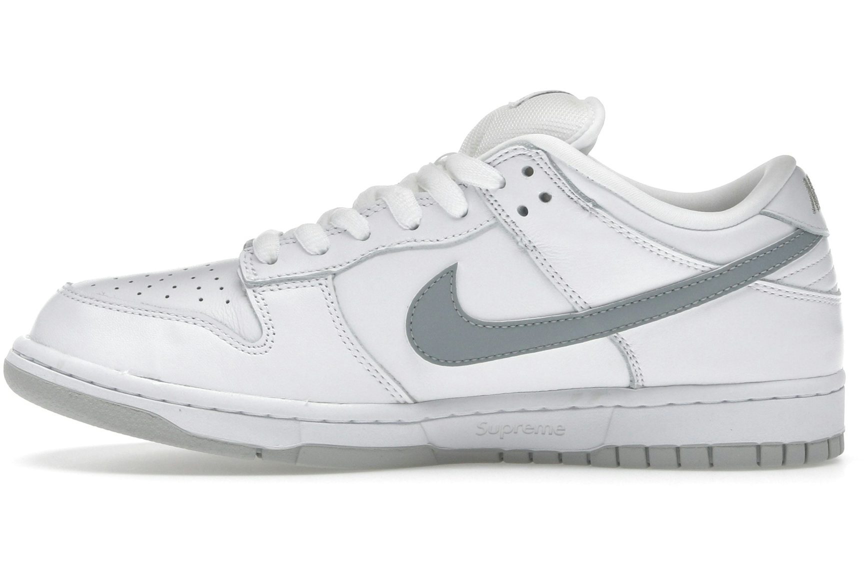 Nike SB Dunk Low Supreme 94 White Metallic Silver-3