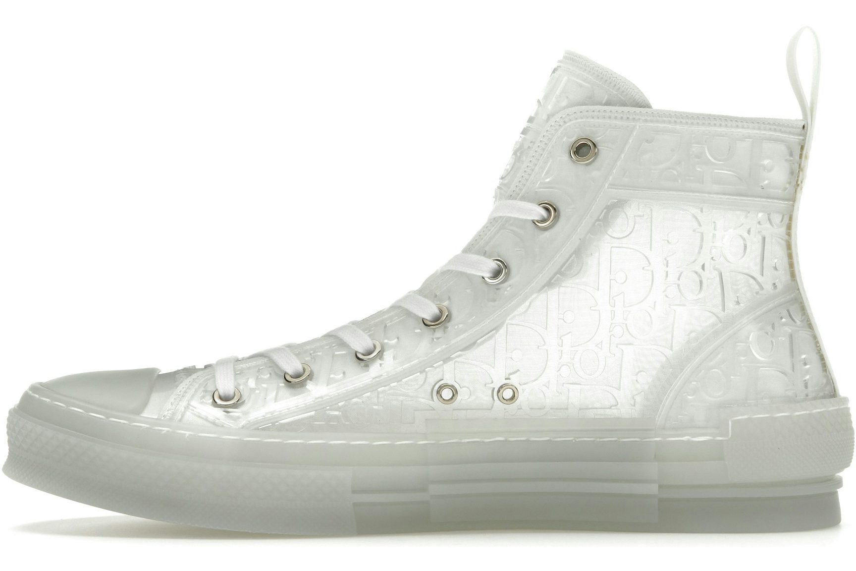 Dior B23 High Top White Raised Oblique-3