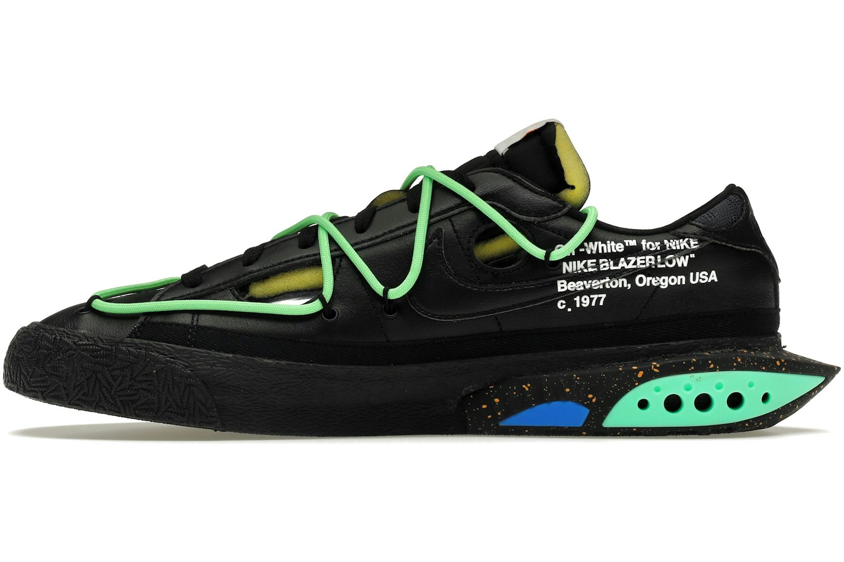 Nike Blazer Low Off-White Black Electro Green