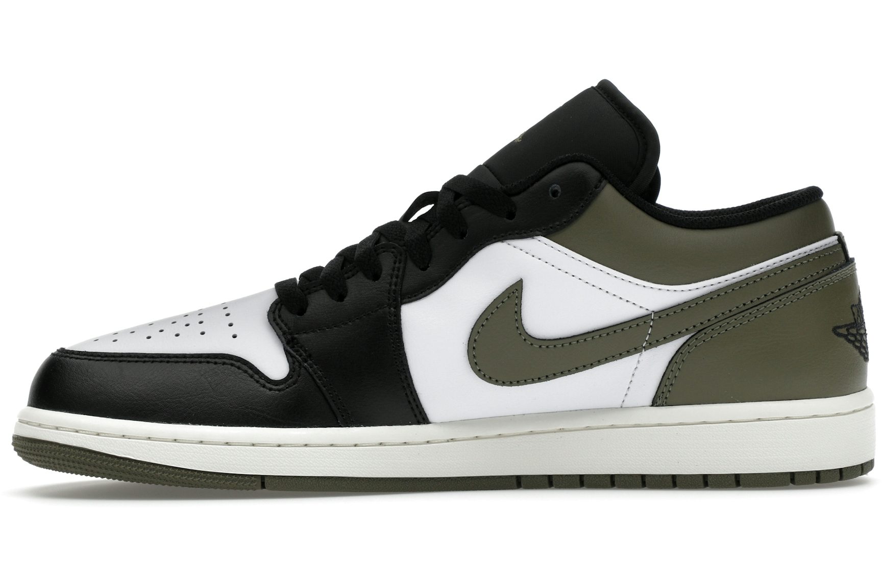 Jordan 1 Low Black Toe Medium Olive-3