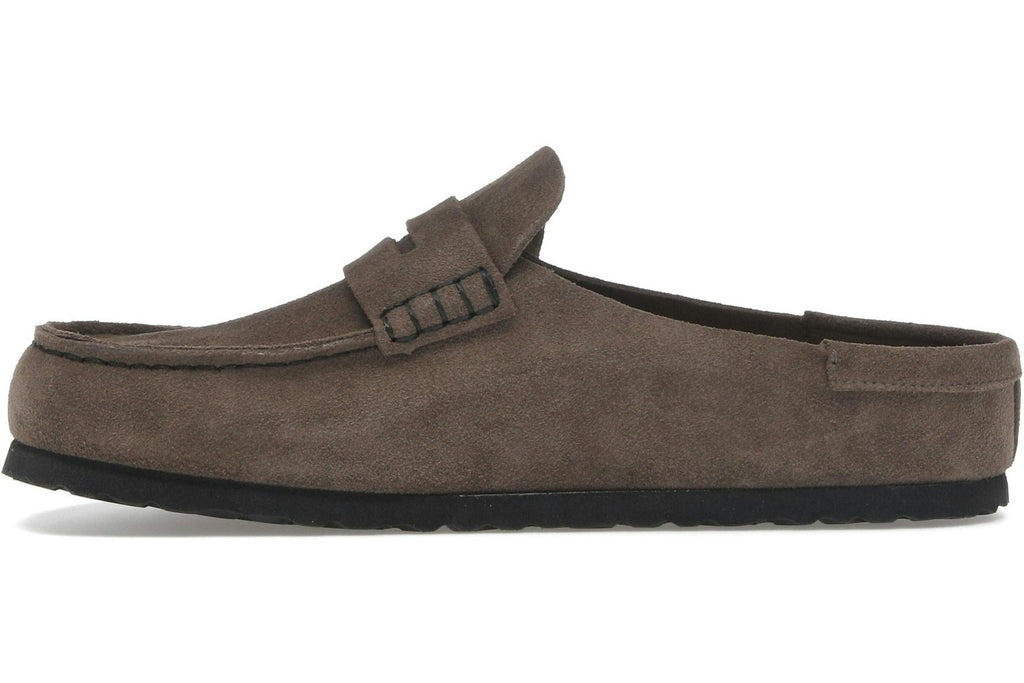 Birkenstock Naples Wrapped Suede Leather Concrete Grey-3