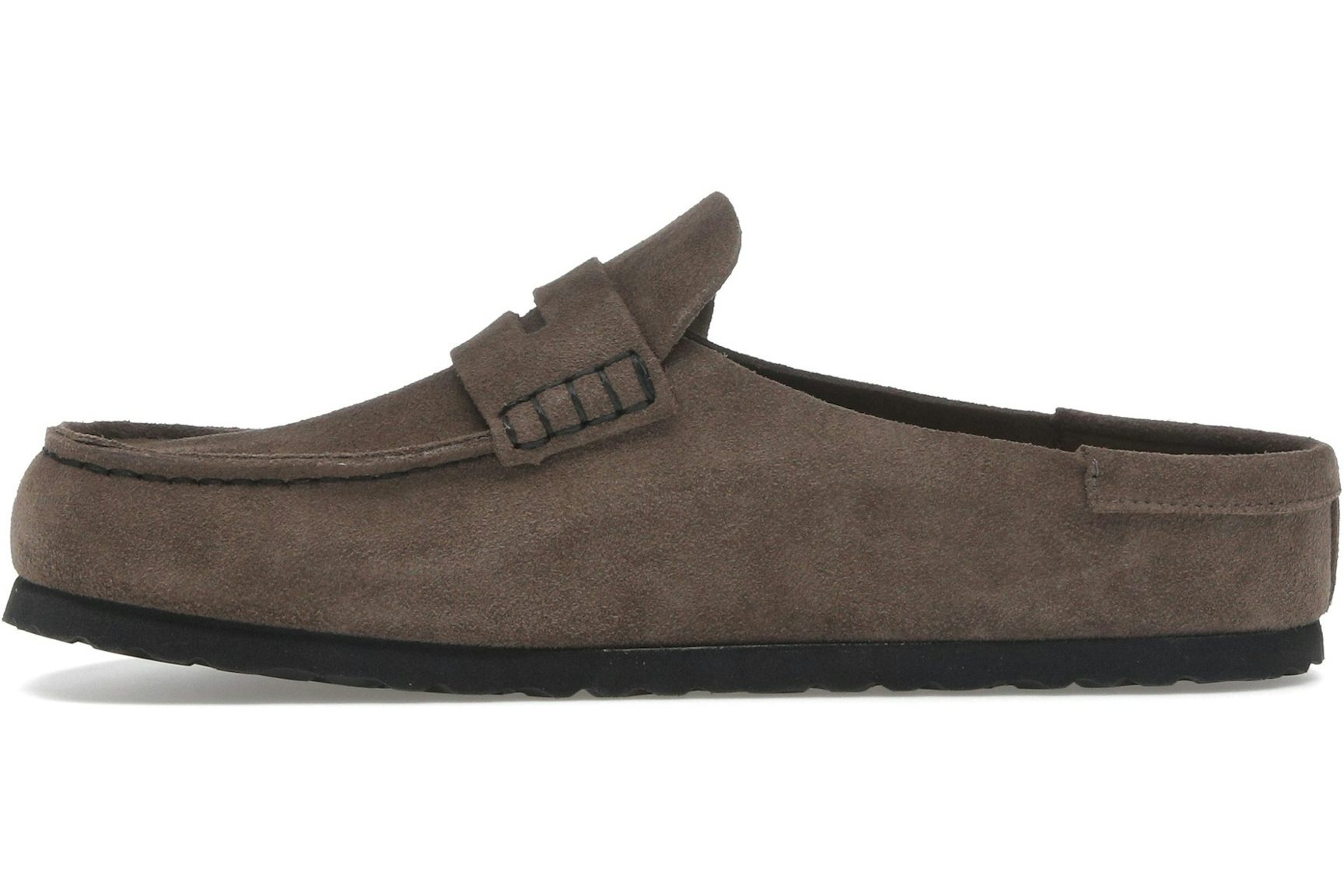 Birkenstock Naples Wrapped Suede Leather Concrete Grey-3