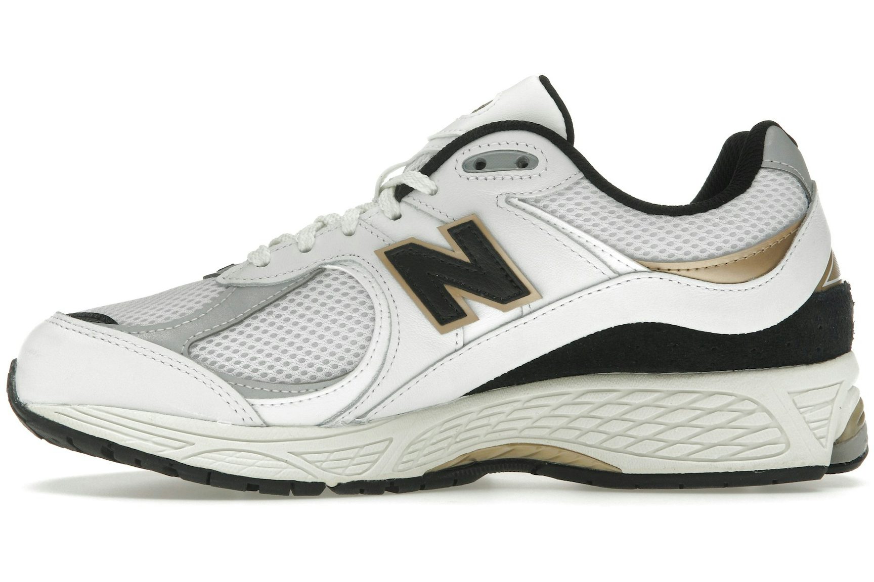 New Balance 2002R White Black Gold Metallic-3