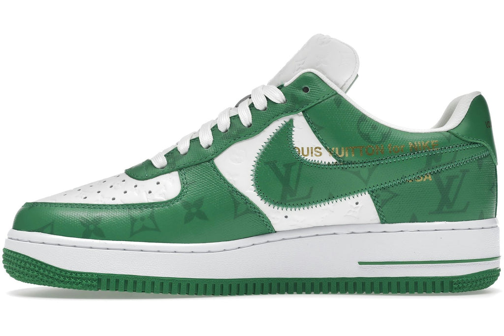 Louis Vuitton Nike Air Force 1 Low By Virgil Abloh White Green-3