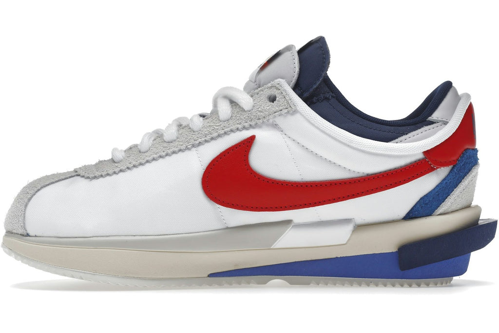 Nike Zoom Cortez SP sacai White University Red Blue-3