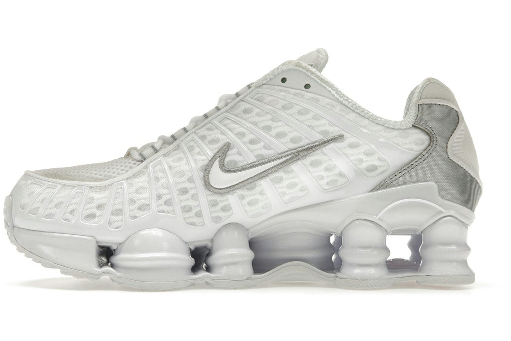 Nike Shox TL White Metallic Silver Max Orange (Women's)