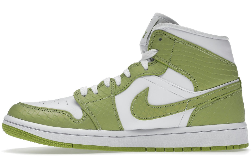 Jordan 1 Mid Green Python (Women's)