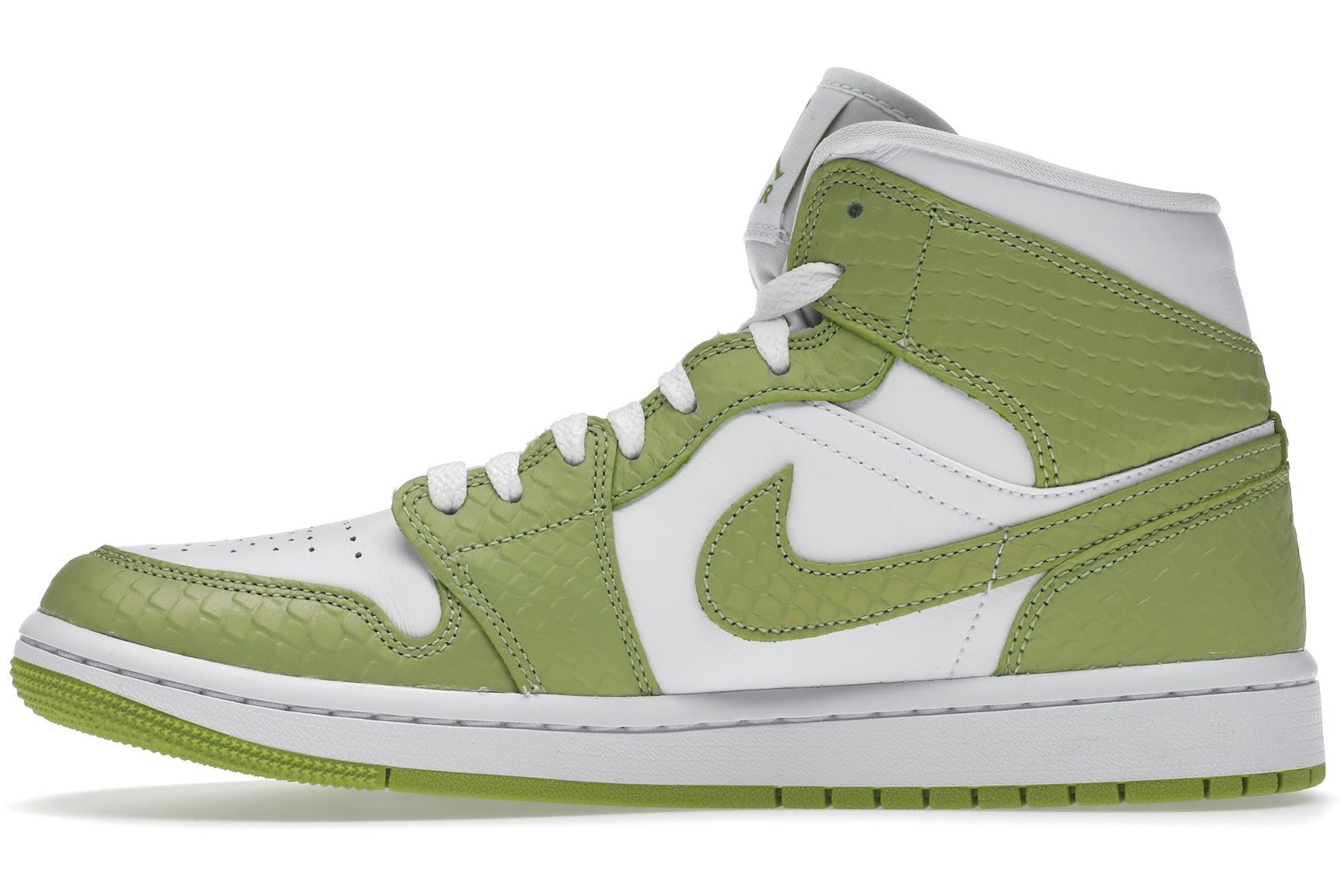 Jordan 1 Mid Green Python (Women's)