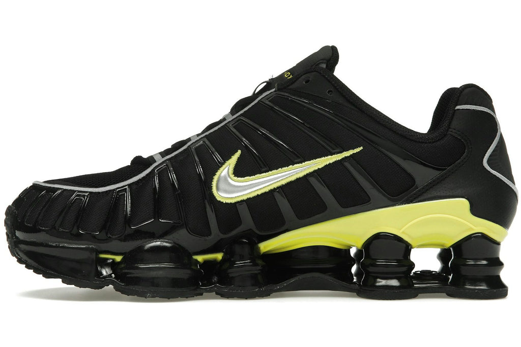 Nike Shox TL Black Dynamic Yellow Metallic Silver