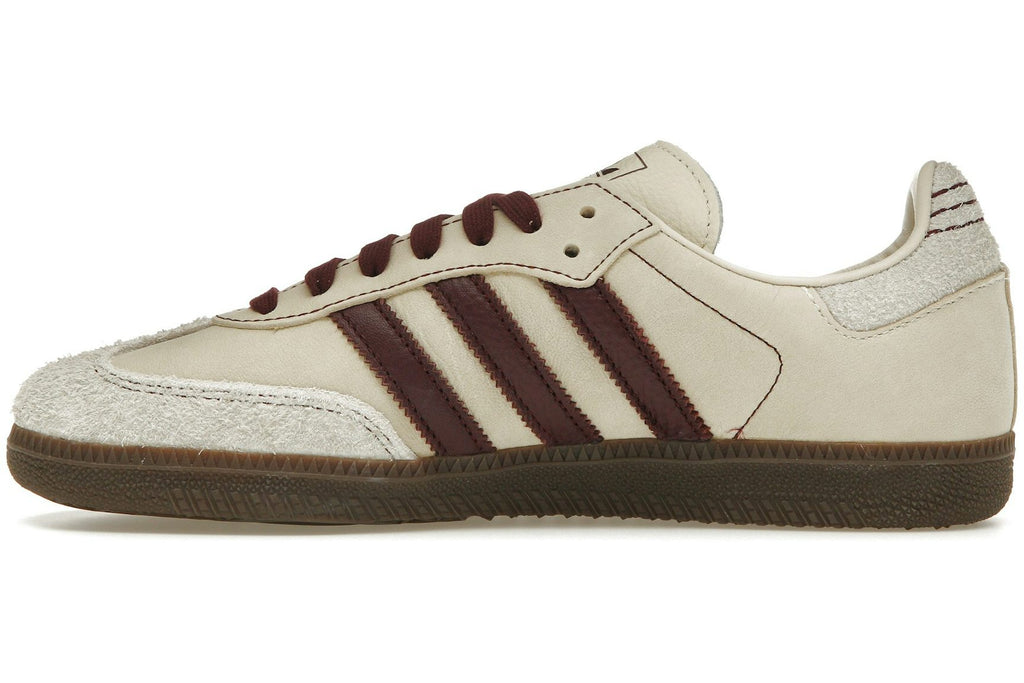 adidas Samba OG Wonder White Maroon (Women's)-3