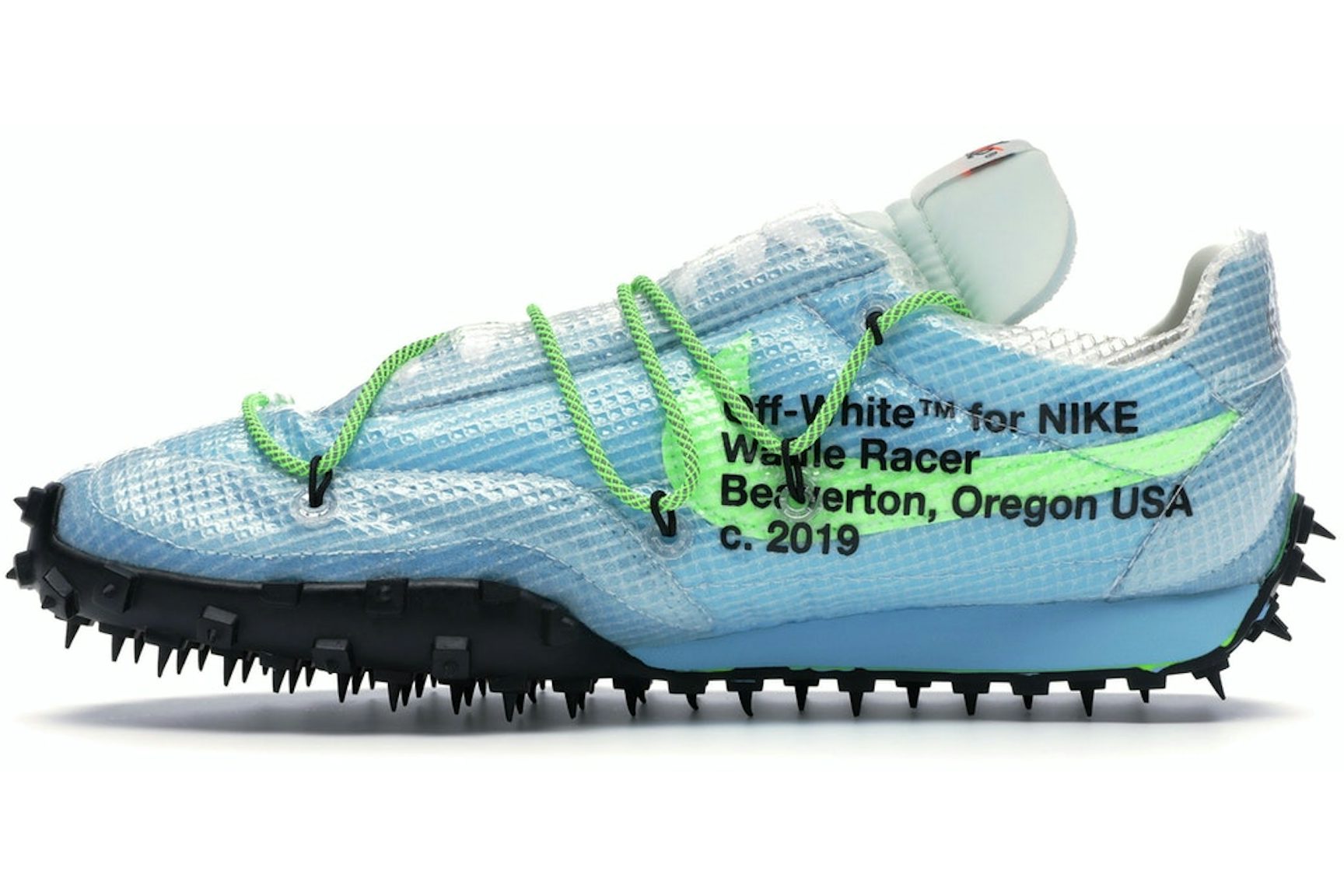 Nike Waffle Racer Off-White Vivid Sky (Women's)