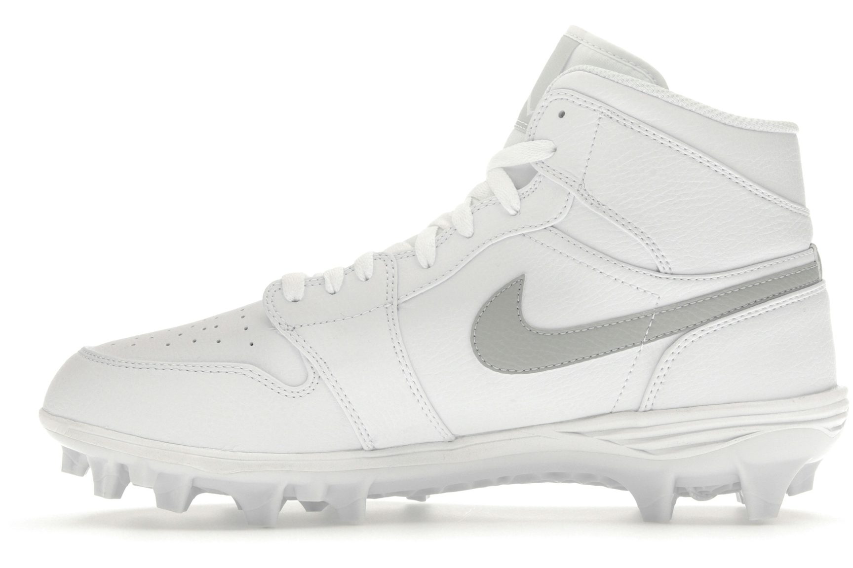 Jordan 1 Mid TD Cleat White Grey Fog