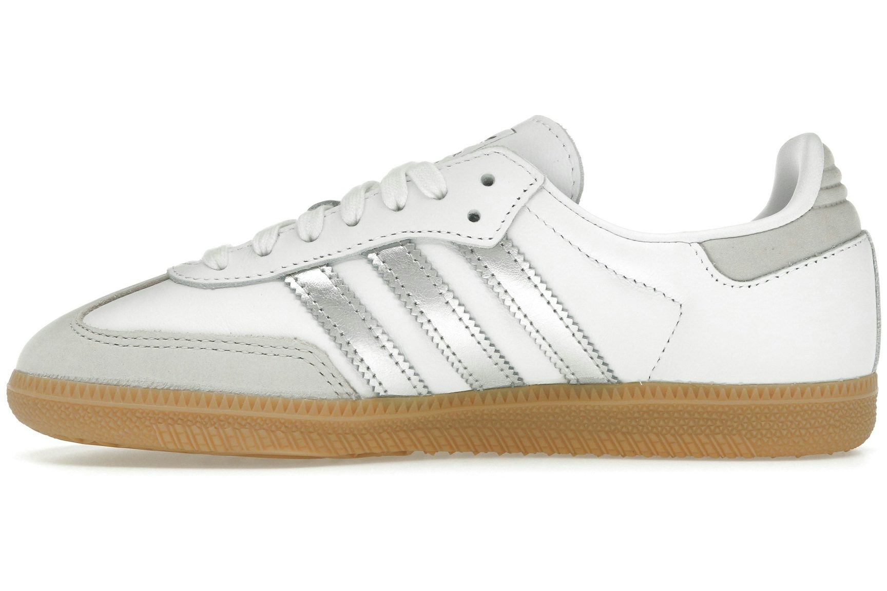 adidas Samba OG White Silver Metallic Grey (Women's)-3