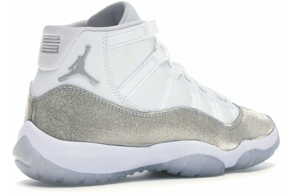 Jordan 11 Retro White Metallic Silver (Women's)-4