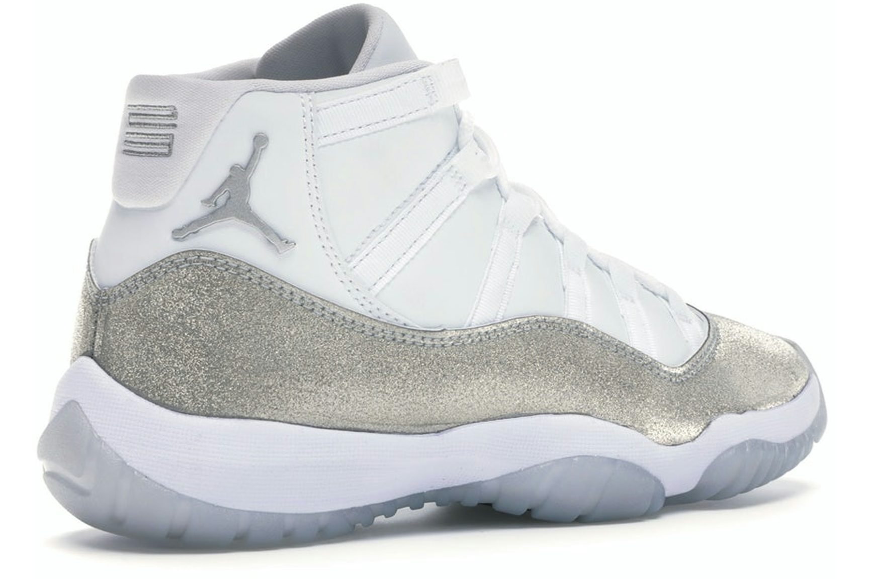 Jordan 11 Retro White Metallic Silver (Women's)-4