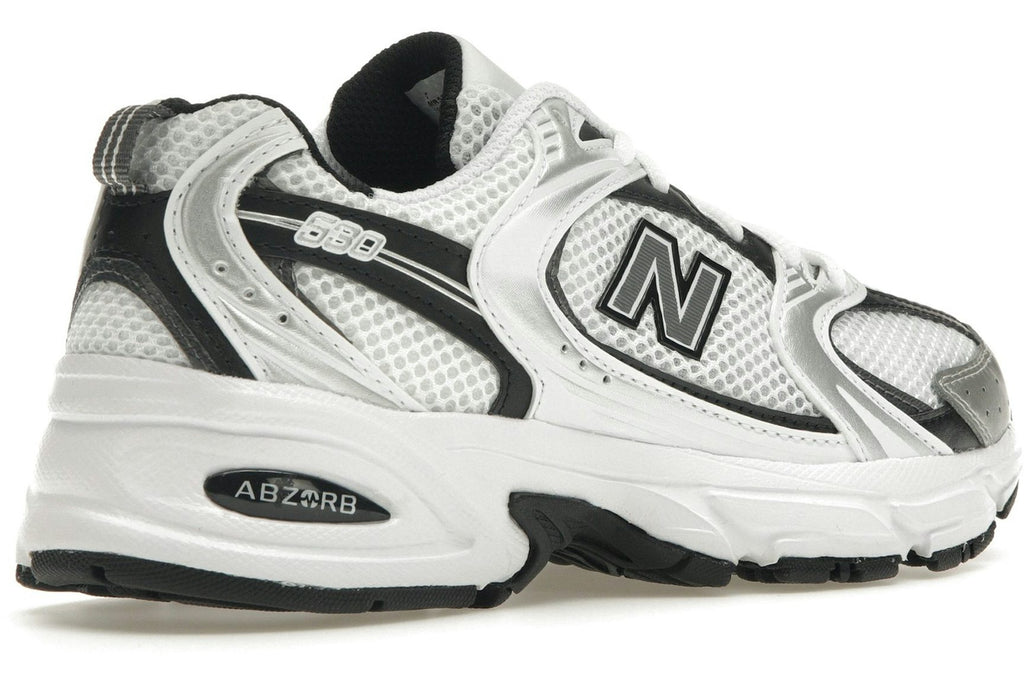 New Balance 530 White Silver Metallic Black