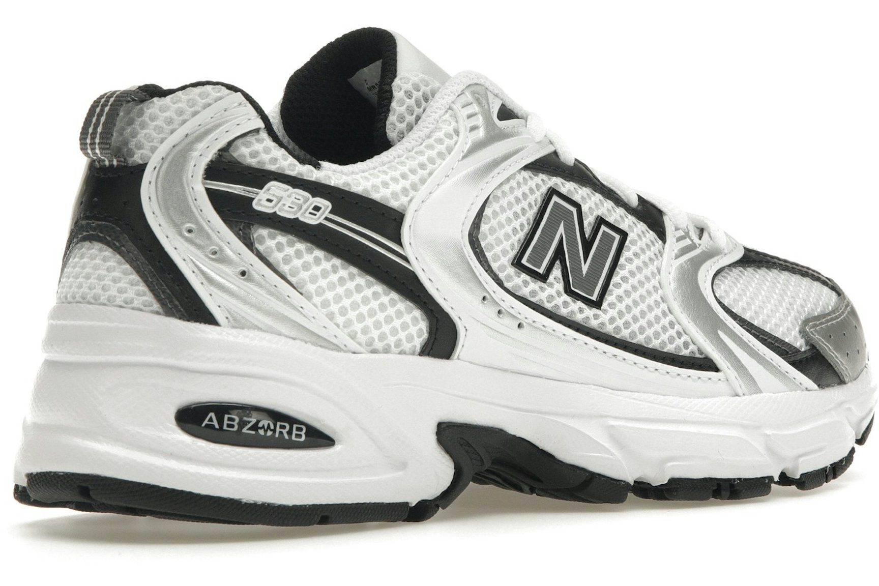 New Balance 530 White Silver Metallic Black