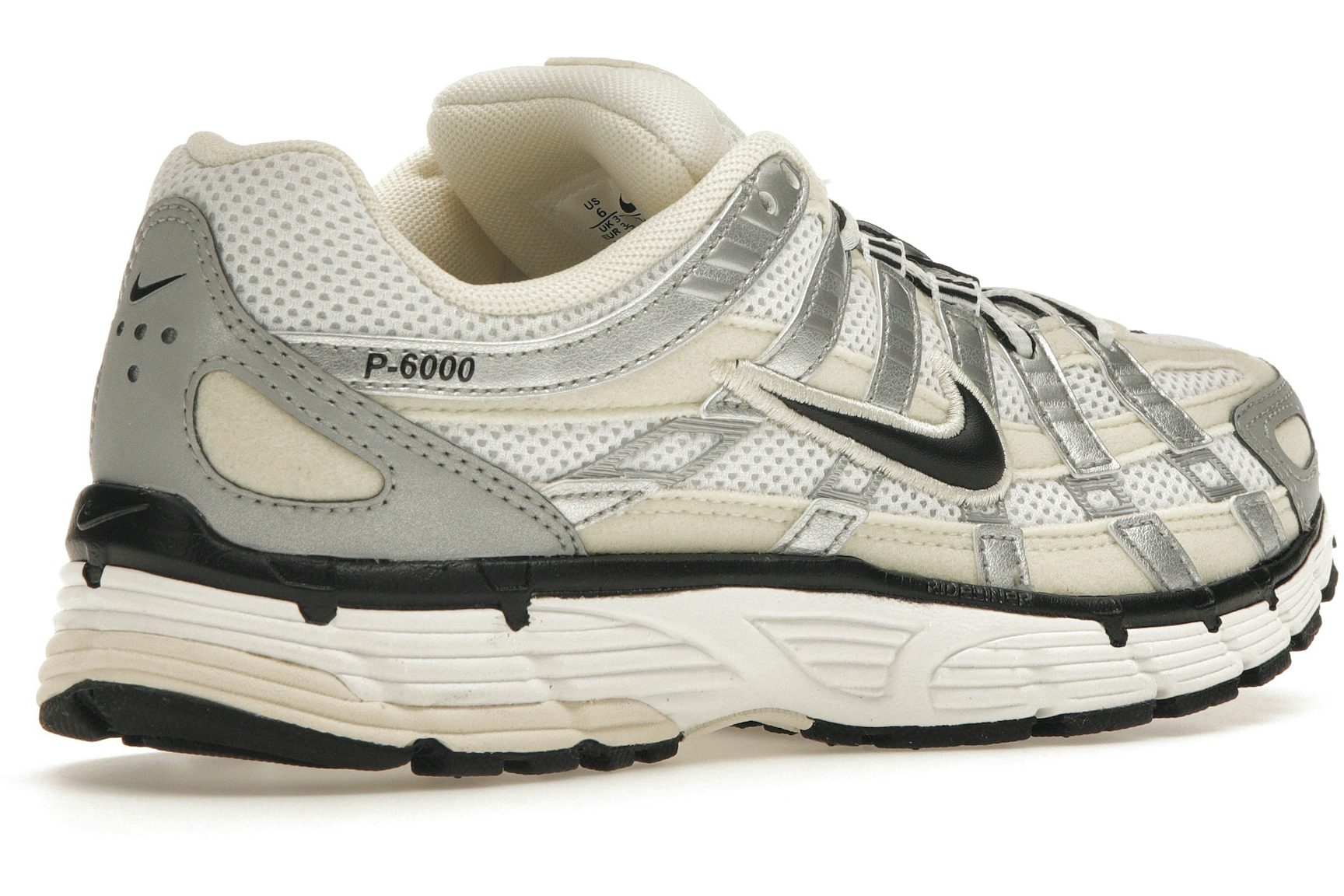 Nike P-6000 Coconut Milk Metallic Silver (Women's)