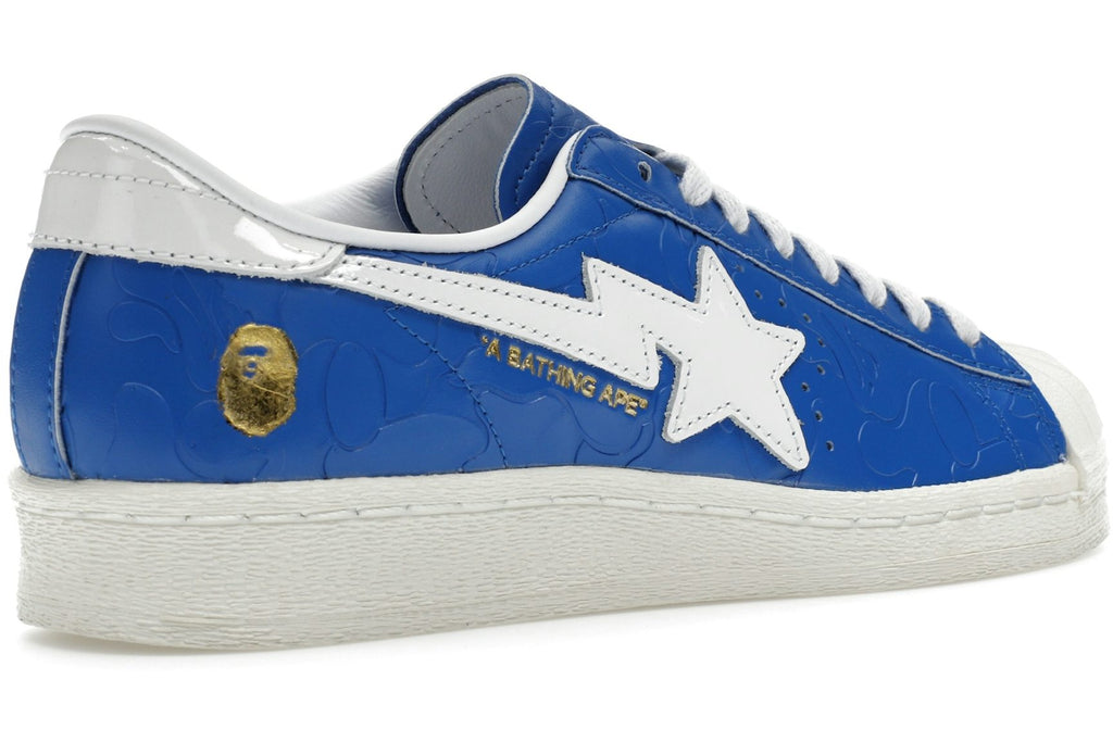 adidas Superstar Vintage Bape Blue White-4