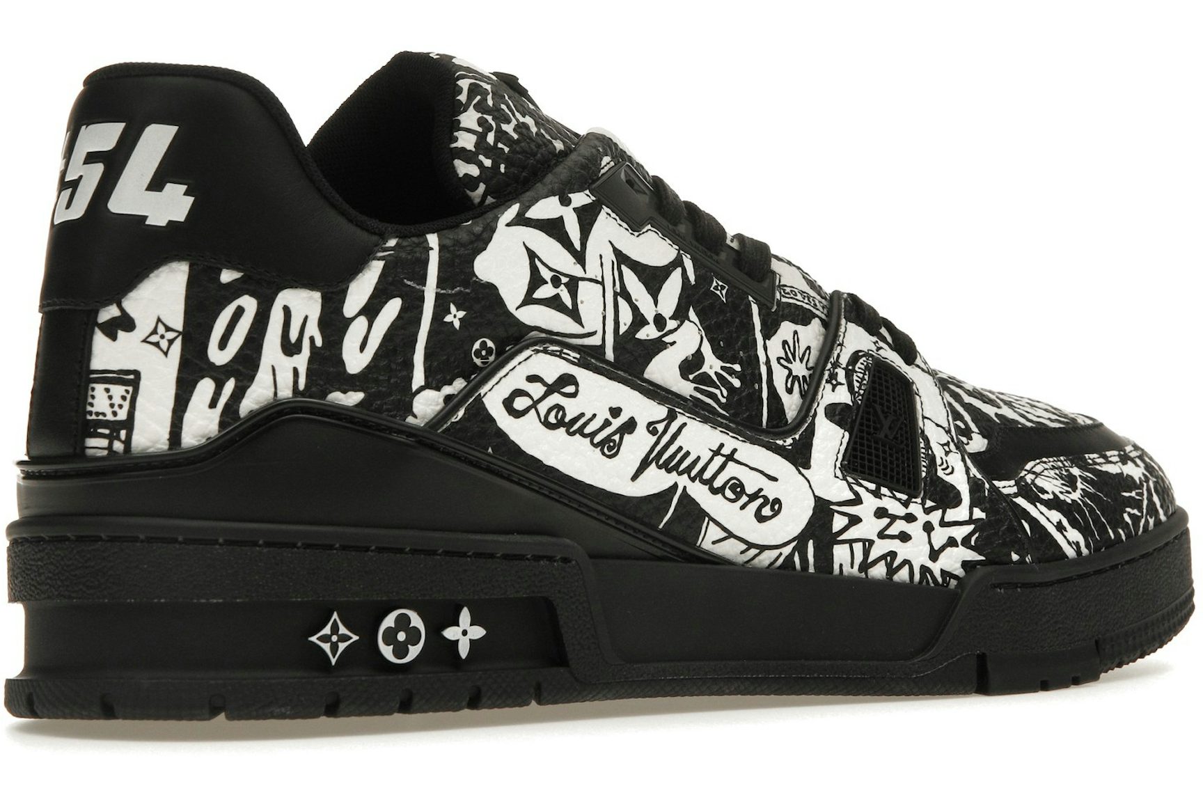 Louis Vuitton LV Trainer Comic Motifs Black White (SS23)