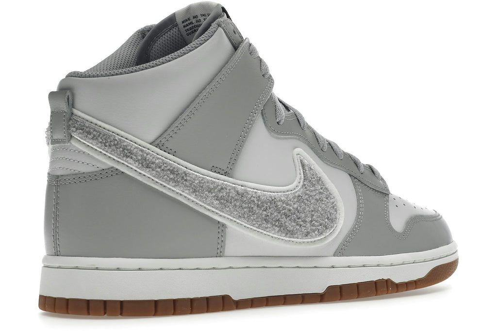 Nike Dunk High University Chenille Swoosh Light Smoke Grey-4