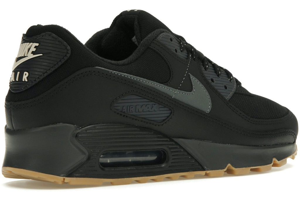 Nike Air Max 90 Black Smoke Grey Gum Reflective