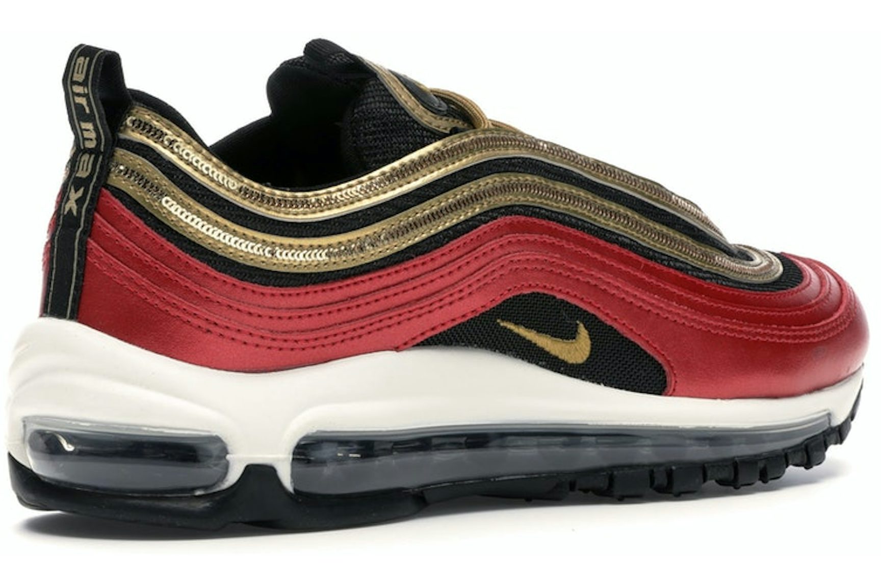 Nike Air Max 97 Red Gold Sequin (Women's)-4