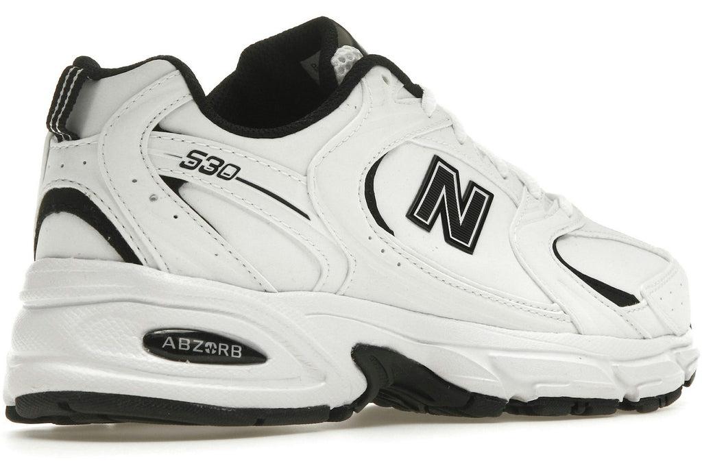 New Balance 530 White Black Leather
