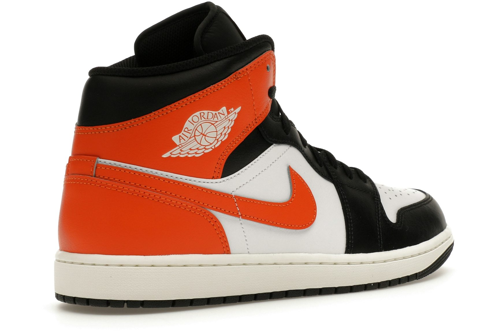 Jordan 1 Mid Black Toe Starfish