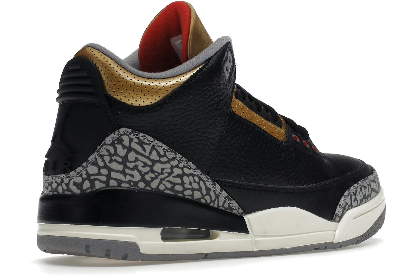 Jordan 3 Retro Black Cement Gold (Women's)-4