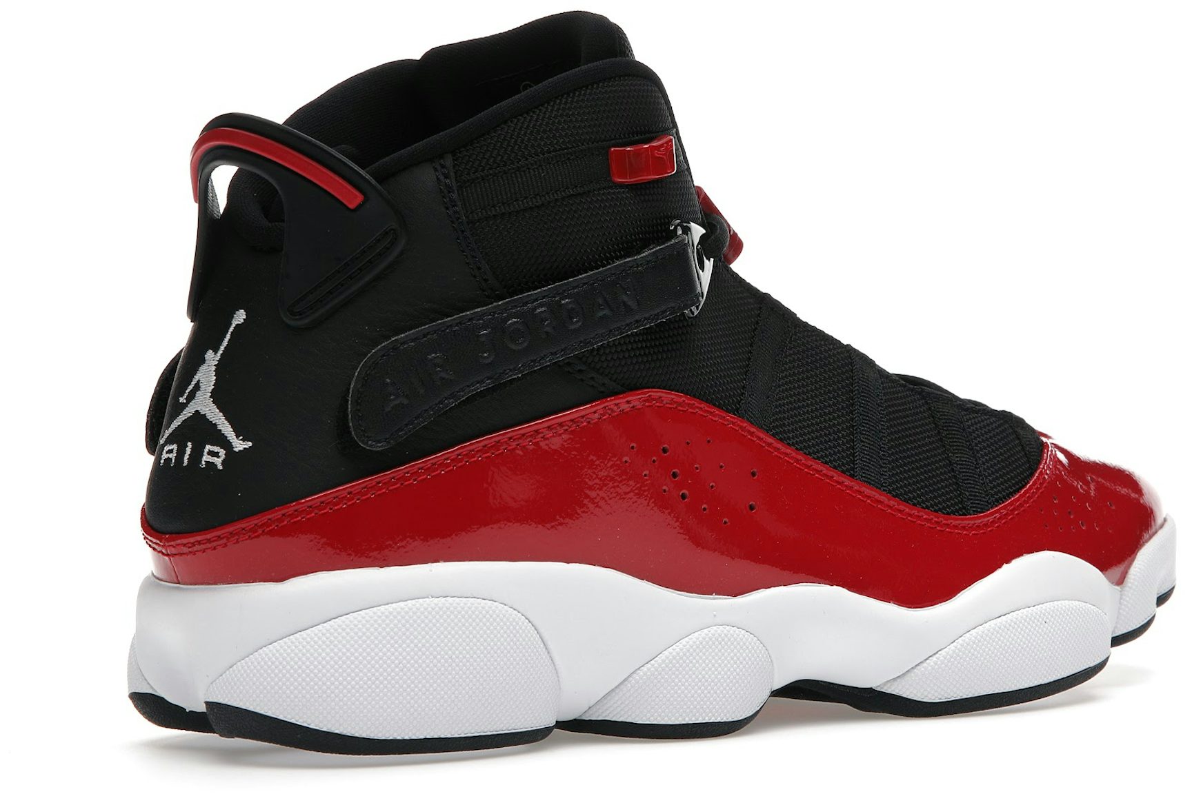 Jordan 6 Rings Black Gym Red White-4