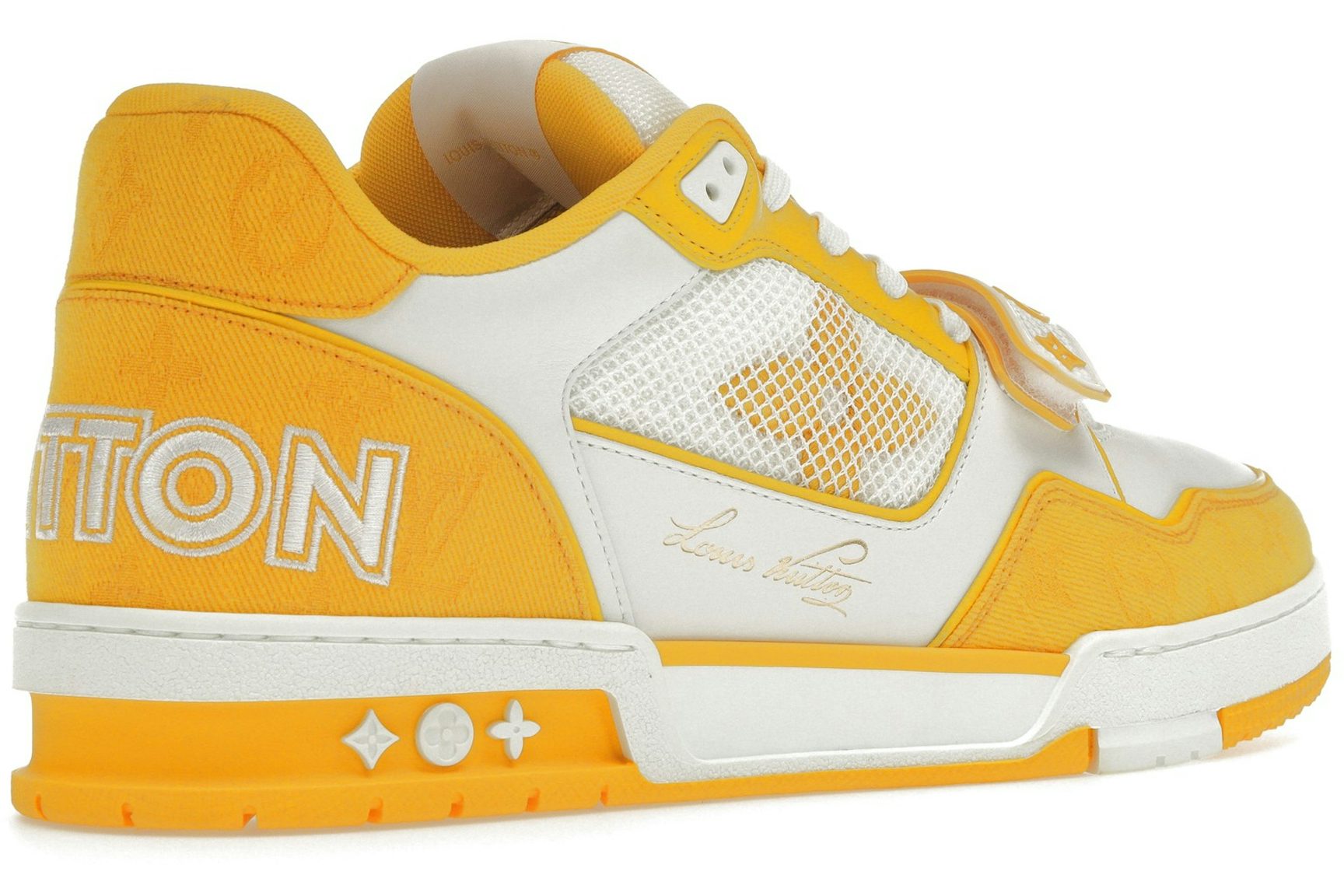 Louis Vuitton Trainer Monogram Denim Yellow-4