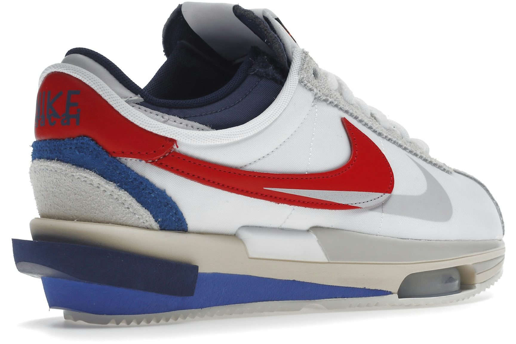 Nike Zoom Cortez SP sacai White University Red Blue-4