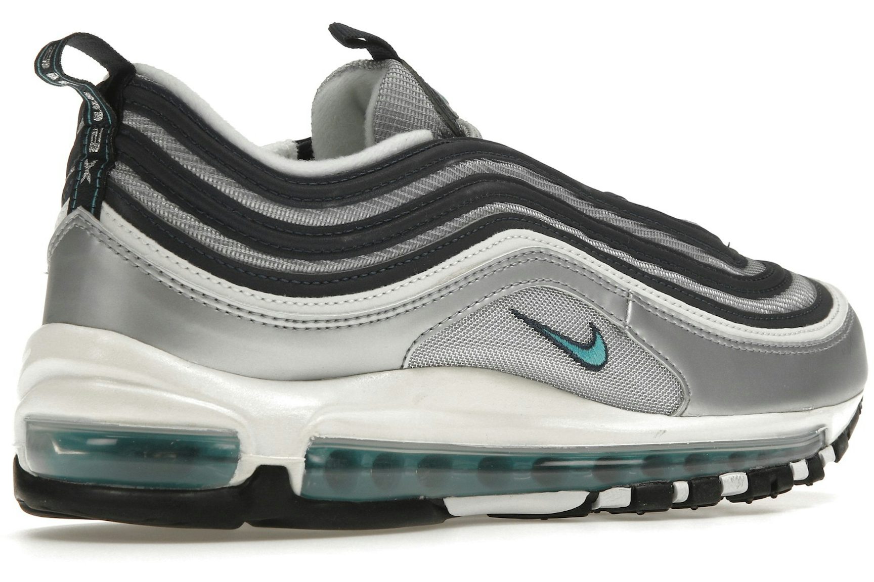 Nike Air Max 97 Metallic Silver Chlorine Blue (Women's)-4