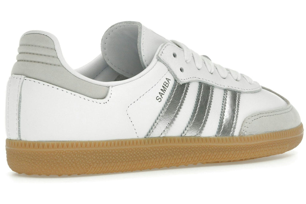 adidas Samba OG White Silver Metallic Grey (Women's)-4