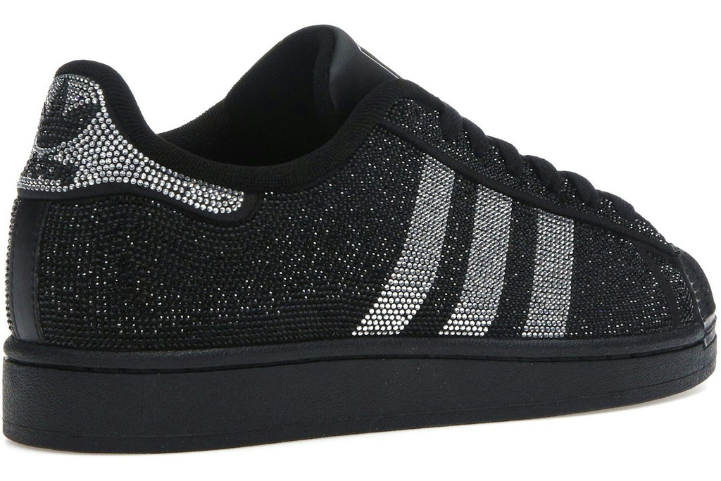 adidas Superstar II Rhinestone Black Silver (Women's)-4