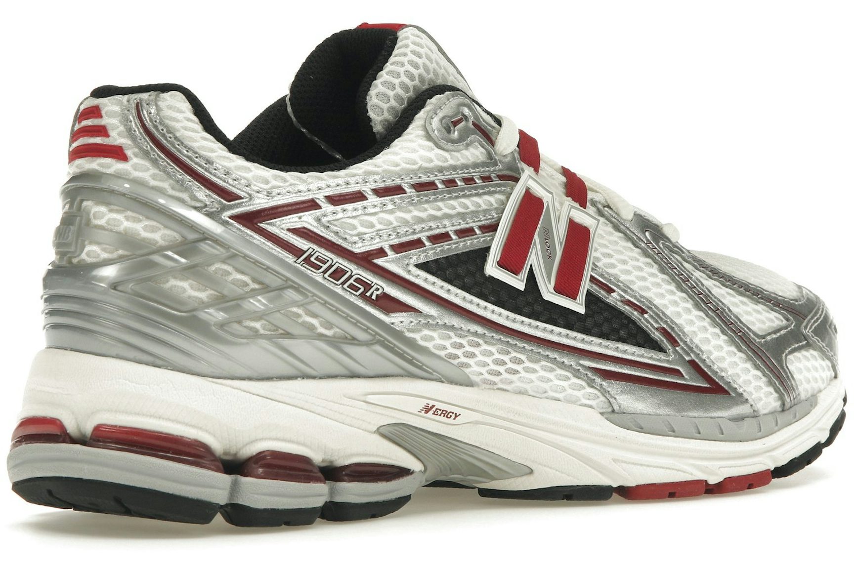 New Balance 1906R Silver Classic Crimson-4