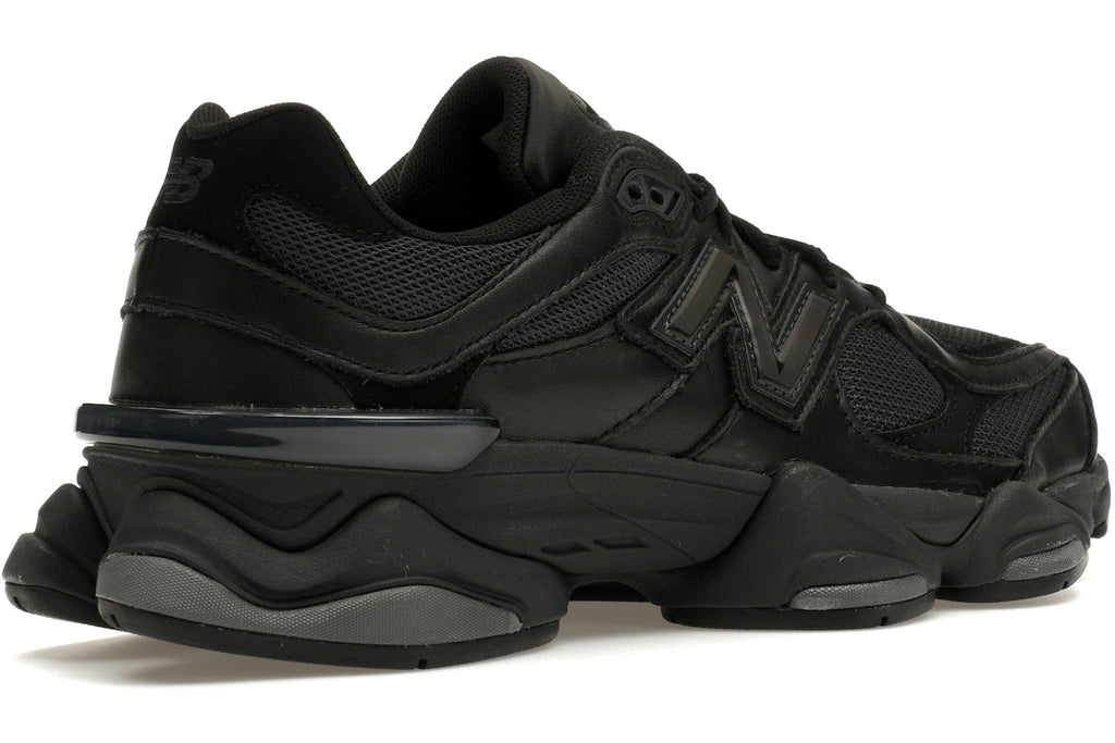 New Balance 9060 Triple Black Leather-4