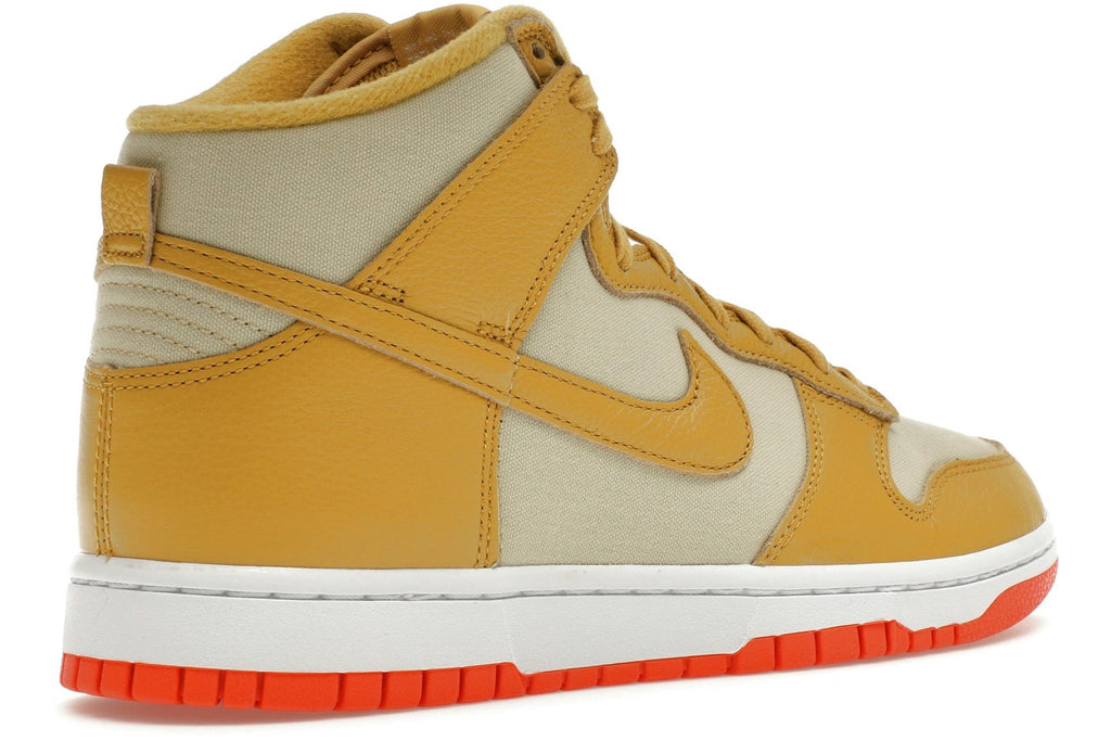 Nike Dunk High Wheat Gold Safety Orange-4