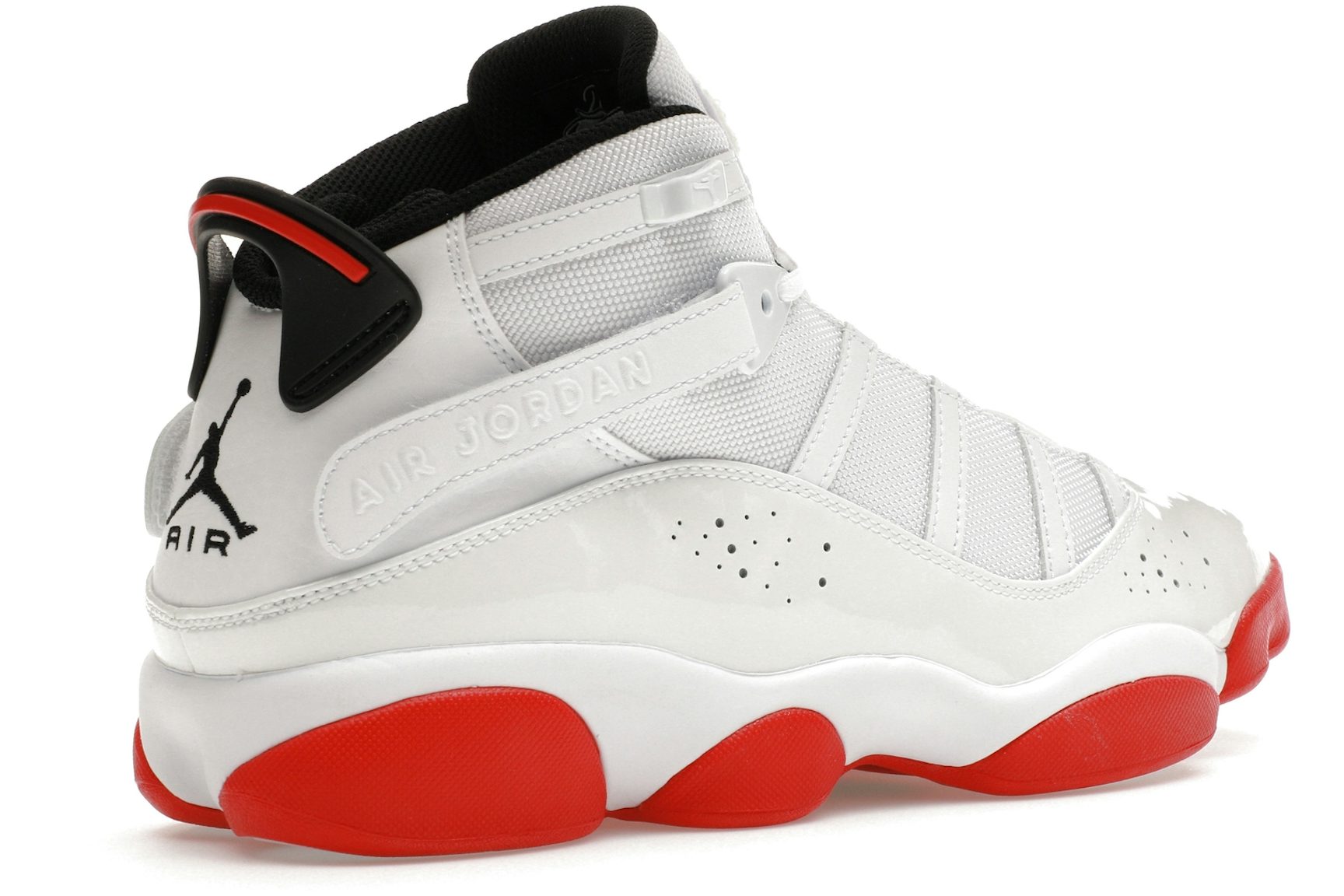 Jordan 6 Rings White University Red Black-4