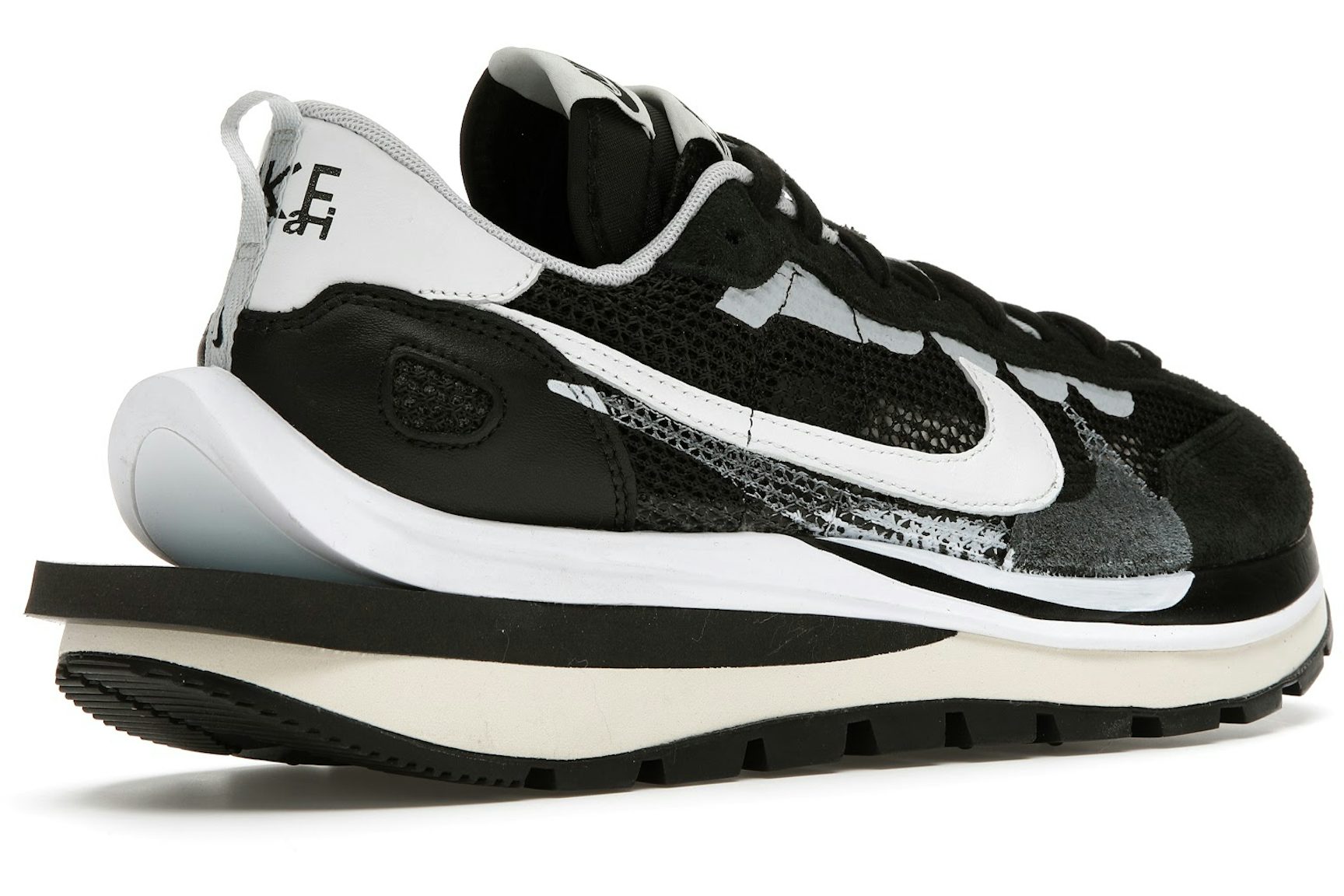 Nike Vaporwaffle sacai Black White-4